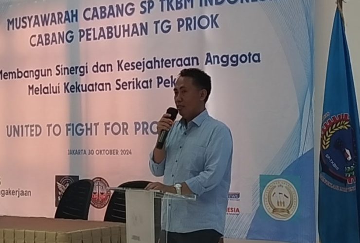 Pesan  ketua koperasi KS Sejahtera dan Ketua Umum APBMI di pemilihan ketua cabang SP TKBMI Pelabuhan Tanjung Priok