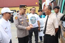 Polres Pelabuhan Tanjung Priok bersama beberapa instansi gelar pengamanan pemberangkatan mudik gratis