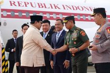 Panglima TNI sambut kedatangan Presiden Prabowo