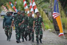 Untuk memaksimalkan kesiapan pembukaan TMMD Reguler Ke-124 Dandim 1710/Mimika tinjau lokasi