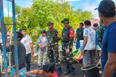 Kodim 1501/Ternate Dampingi Tim Wasev Tinjau Sasaran TMMD di Kec. Sahu, Halmahera Barat