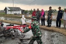 Pgs. Dandim 0502/JU Beri Motivasi Petani Saat Tinjau Olah Lahan Padi di Rorotan