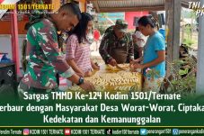 TNI Jalin hubungan harmonis antara satgas TMMD dan Masyarakat desa