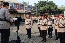 Sejumlah Personel Polres Pelabuhan Tanjung Priok laksanakan Sertijab