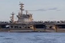 Laksamana Pertama Tanggul” USS Nimitz melintasi perairan Indonesia melalui Selat Malaka