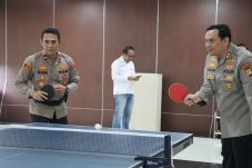Polres Pelabuhan Tanjung Priok menggelar kegiatan Lomba Tenis Meja
