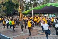 Sambut HUT Bhayangkara ke-79 Dandim 0502/Jakarta Utara Ikuti Olahraga Bersama Forkopimko