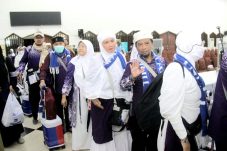 Alhamdulillah 435 Jemaah Haji Kloter terakhir asal jakarta utara kembali dengan selamat