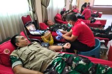 Kodim 0502/JU Dukung Donor Darah Bersama RSPAD Gatot Subroto Menuju Indonesia Sehat