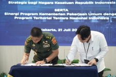 Dukung pembangunan infrastruktur TNI dan Kementerian PU teken MoU