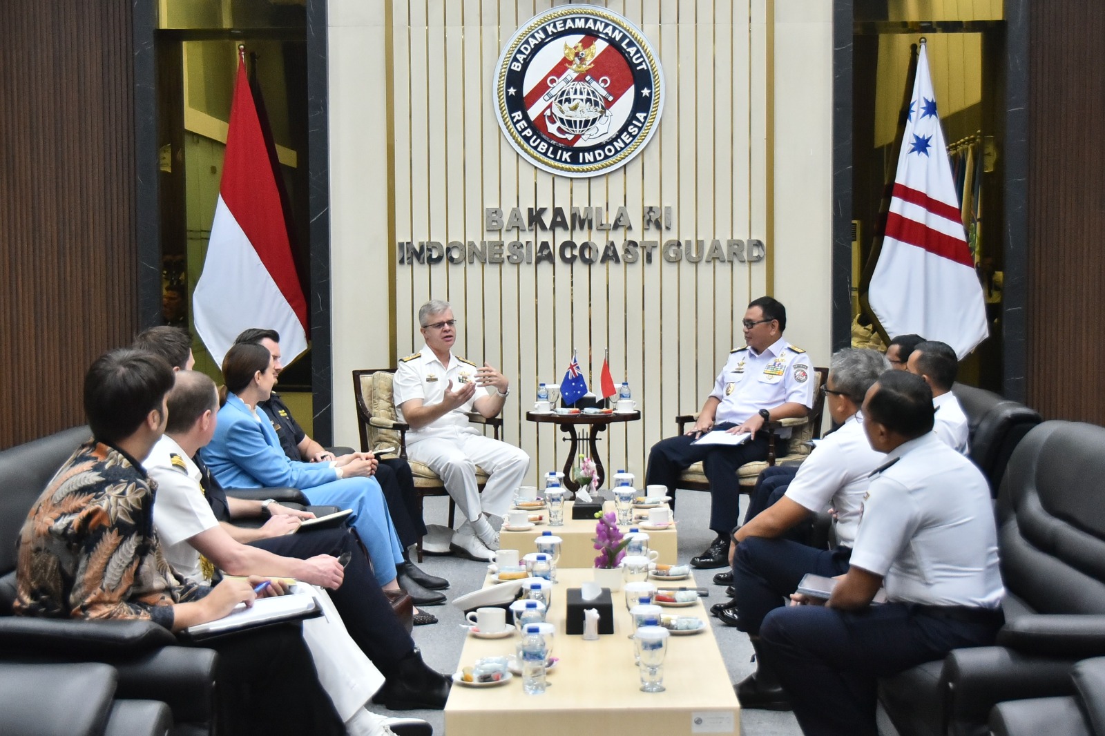 Courtesy Call Komandan Maritime Border Command Australia berkunjung ke Bakamla RI