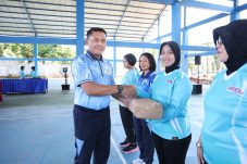 Semarakkan HUT Ke-62 Wara di Makoopsud II Danlanud Sultan Hasanuddin Mengikuti Olah-raga Bersama