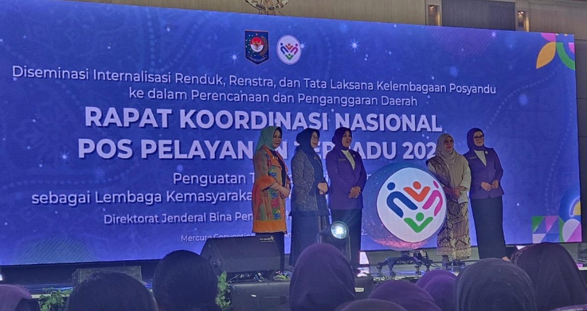 Ketua TP PKK Kota Bekasi Hadiri Rakornas Posyandu 2025