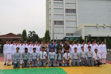 Upacara Hari Sumpah Pemuda ke 97 di warnai semangat walaupun di guyur hujan