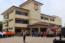 Siaga penanggulangan bencana alam Polres Priok gelar apel