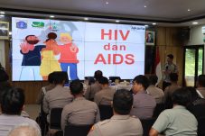 Polres Priok gelar sosialisasi kesehatan soal penyakit HIV dan AIDS