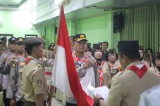 Kuatkan Pembinaan Pemuda, Polsek Tamansari Lantik Anggota Saka Bhayangkara Baru
