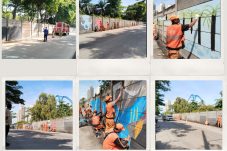 Kurang lebih 1.100 meter sepanjang Jalan Raya Lodan Ancol dipercantik dengan pembuatan Mural