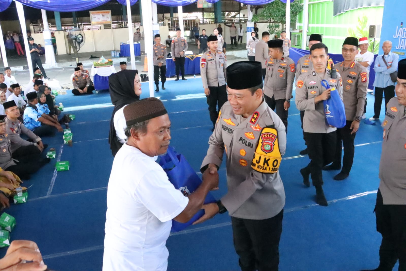 Di HUT ke 75 Polairud di gelar doa bersama untuk bencana Aceh , Sumut dan Sumbat juga baksos
