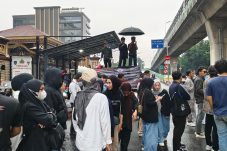 APMR gelar aksi lanjutan di Mabes Polri , desak Bareskrim tetapkan Bupati Halut jadi tersangka