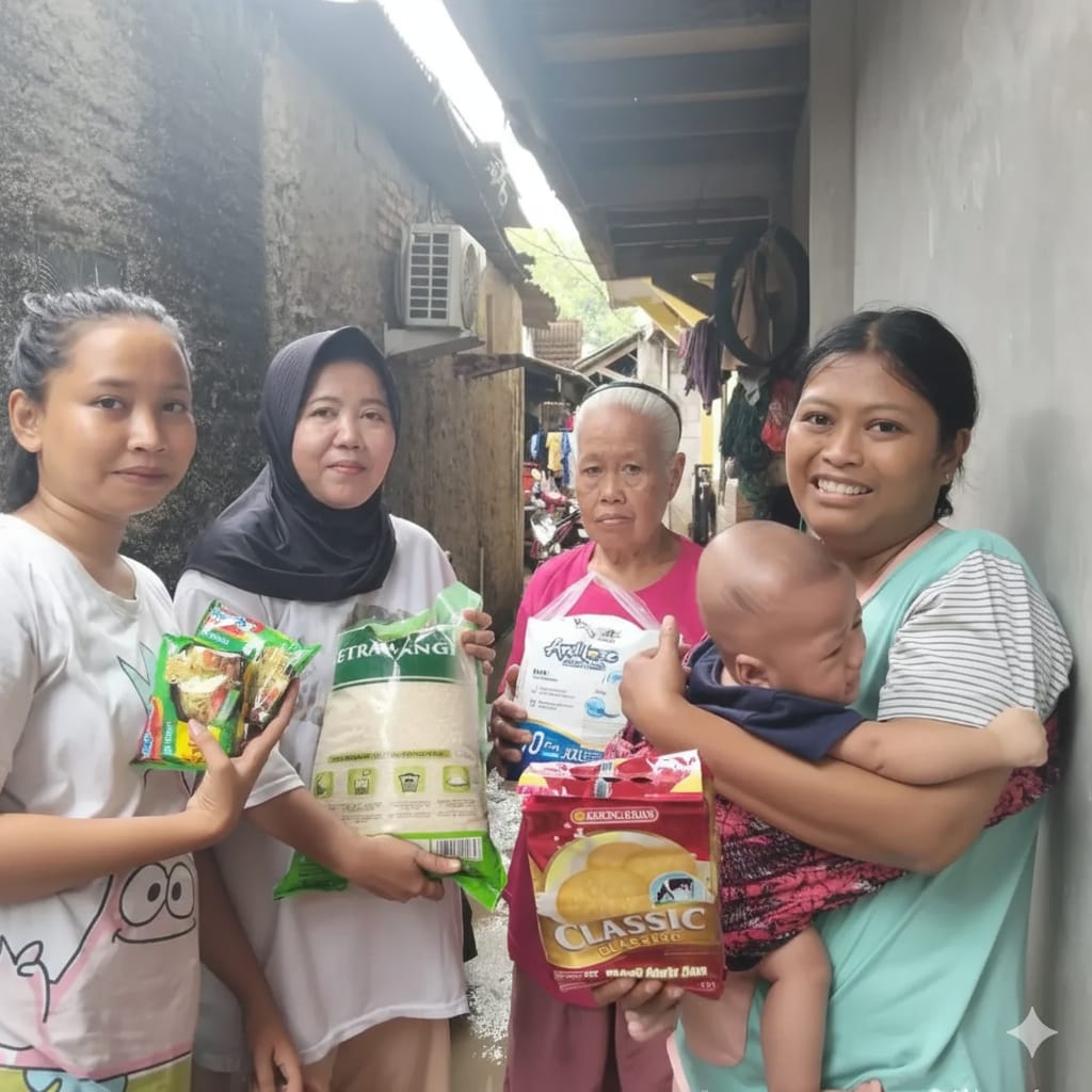 Warga terdampak rob Marunda dapat bantuan Bansos