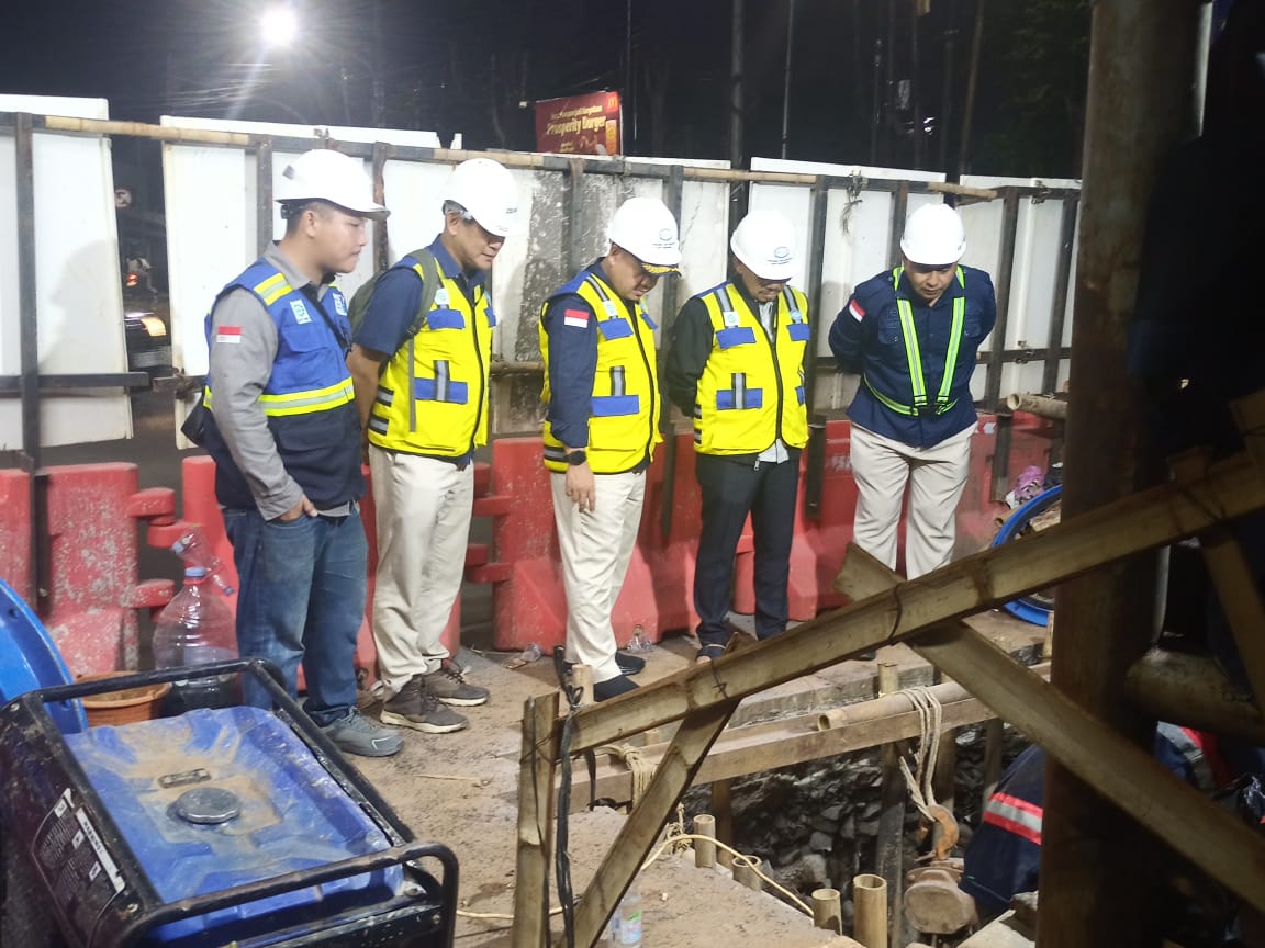 Proses peralihan Pipa TKR Ke TB, dipastikan akan lancar dan bisa dialirkan kembali ke Pelanggan