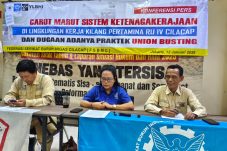 Enam pengurus FSBMC melaporkan sejumlah PAD di PT. KPI RU IV Cilacap ke Satuan Pengawasan Ketenagakerjaan Jateng