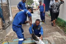 Pastikan fungsi IPAL tetap optimal , Sudin SDA keruk saluran di Pulau Pramuka