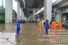 Sudin Sda dan Perhubungan Jakarta Utara Siaga antisipasi di setiap titik Genangan