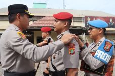 Polres Priok Gelar Upacara Penghormatan ke Pejabat Baru