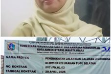 Kadis PRKP DKI dan Kasudin PRKP JAKUT, di Duga Kongkalingkong Menangani Proyek di RW. 03 Tugu Selatan.