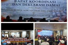 Deklarasi Buruh Damai Sedunia di Gelar Polres Pelabuhan Tanjung Priok