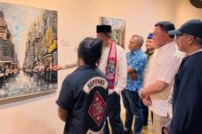 Walikota dampingi Askesra Provinsi DKI Jakarta pembukaan Pameran Art Exhibition Pasar Seni Ancol