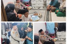 Penuh Empati, Kapolsek Kemayoran dan Bhayangkari Takziah ke Rumah Duka Korban Kecelakaan Kereta Api