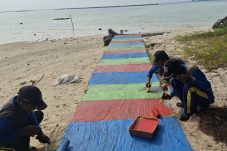 Pasukan Biru Rampungkan Perbaikan Tanggul Pulau Pramuka dan Pulau Karya untuk Cegah Abrasi