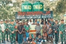 Kasad Melalui Satgas Yonif 123/Rajawali Bangun Sumur Bor untuk Meningkatkan Kesejahteraan Warga di Kabupaten Mappi