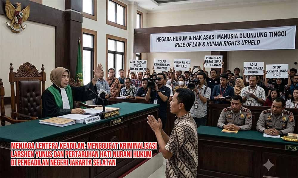 Kasus Larshen Yunus di PN Jaksel Jadi Pertaruhan Hati Nurani Hukum Indonesia