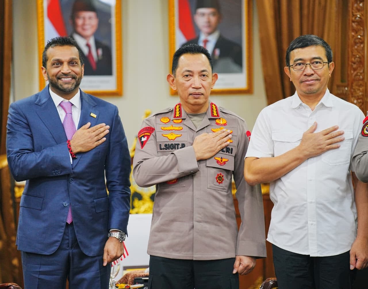 Kapolri Terima Audiensi Direktur FBI, Perkuat Kerja Sama