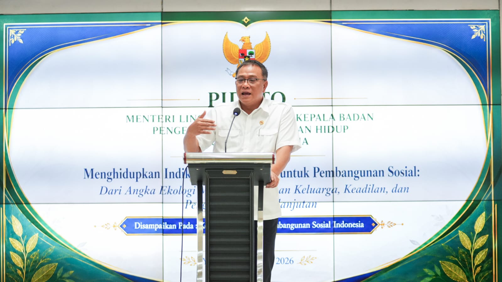 APSI 2026 ” Menteri LH Minta Indikator Lingkungan Masuk dalam Pembangunan Sosial