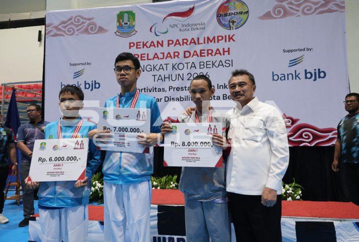Peparpeda Kota Bekasi 2026, Wawali Abdul Harris Bobihoe Beri Apresiasi Tinggi kepada Atlet Disabilitas