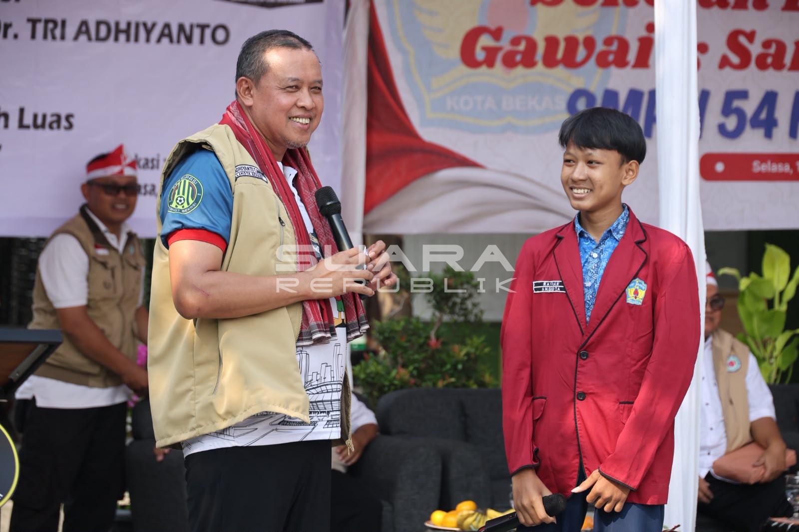 Wali Kota Bekasi Tri Adhianto Pimpin Bakti Sosial Pemeriksaan Mata, 300 Kacamata Disiapkan untuk Siswa