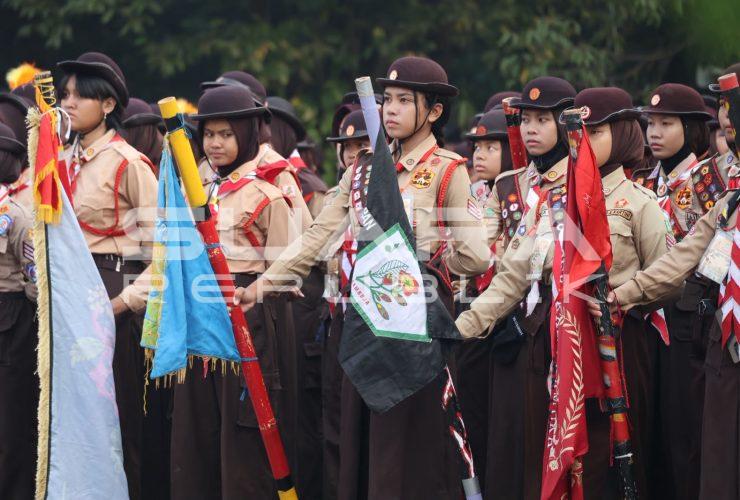 Sambut Hari Pramuka ke-65, 800 Lebih Pramuka Ikuti Kemah Bersama di Pemkot Bekasi
