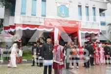 Kodim 0502/JU Ikuti Upacara HUT ke-81 RI Bersama Forkopimko Plus Jakarta Utara