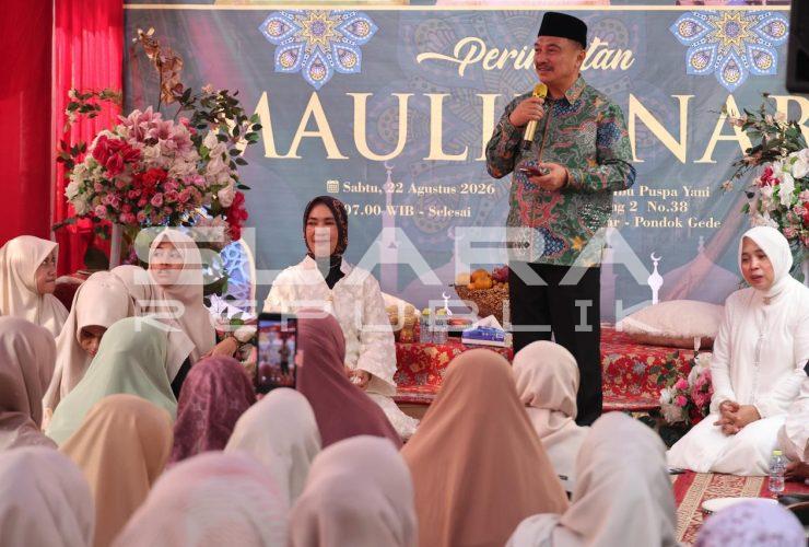 Hadiri Maulid Nabi Muhammad SAW, Wawali Bekasi Abdul Harris Bobihoe Tekankan Pentingnya Akhlak Mulia