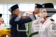 Dikukuhkan Wali Kota Benyamin, 50 Paskibraka Tangsel Siap Jalankan Amanah di HUT ke-81 RI