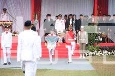 Penurunan Bendera Merah Putih HUT ke-81 RI di Tangsel, Pilar: Generasi Muda Harapan Bangsa