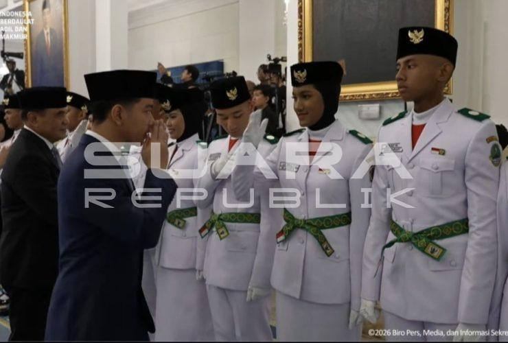 Gibran Kukuhkan 76 Paskibraka 2026 untuk Upacara HUT ke-81 RI