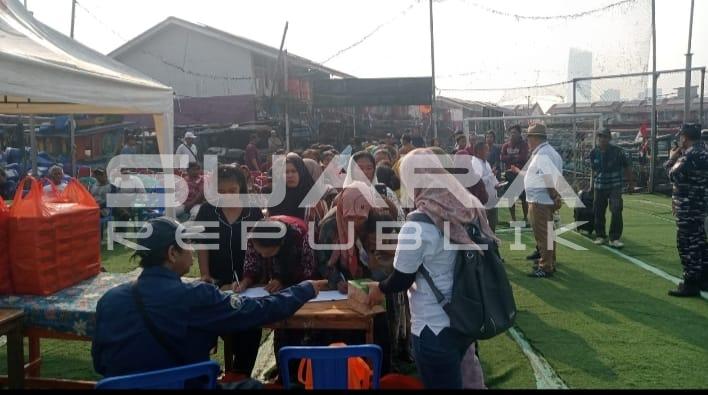 Rangkaian HUT ke-81 TNI AL gelar Sosialisasi Pilah Sampah untuk Warga Kampung Apung Muara Angke 