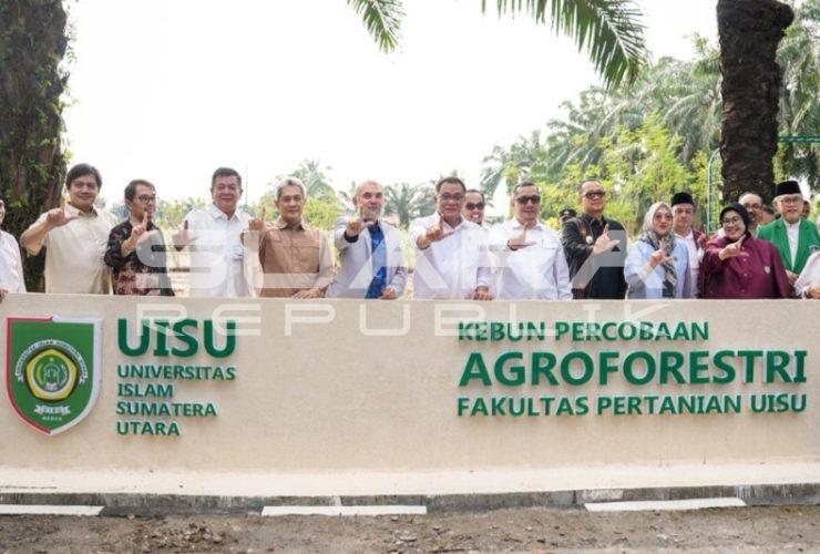 Menteri Jumhur Resmikan Kebun Agroforestri UISU, Simbol Wakaf Hijau Tobat Ekologis