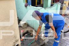 Cegah Banjir Saat Hujan, Sudin SDA Kuras Bak Kontrol Sepanjang 35 Meter di Pulau Panggang